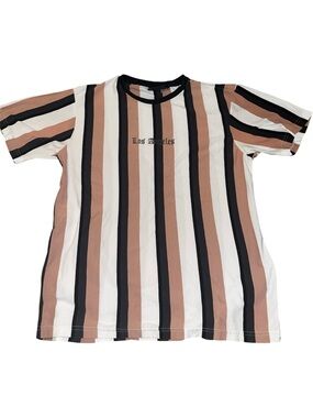 VARIOUS ARTISTS Striped Crew Neck T-Shirt